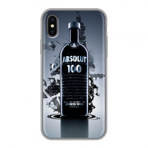 Дизайнерский силиконовый чехол для Iphone x10 Absolut