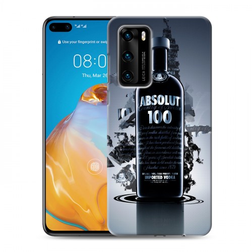 Дизайнерский силиконовый с усиленными углами чехол для Huawei P40 Absolut