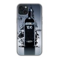 Дизайнерский силиконовый чехол для Iphone 15 Plus Absolut