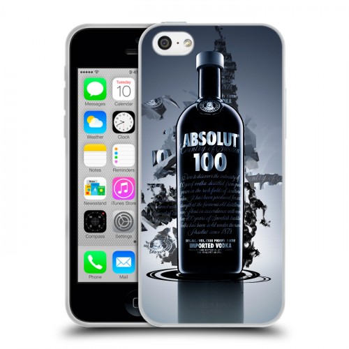 Дизайнерский пластиковый чехол для Iphone 5c Absolut