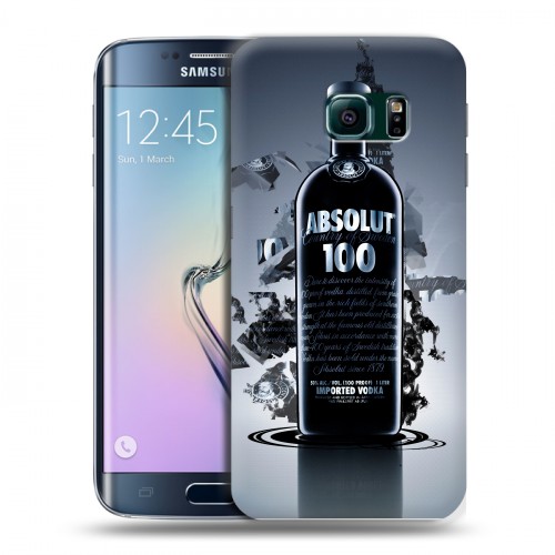 Дизайнерский пластиковый чехол для Samsung Galaxy S6 Edge Absolut