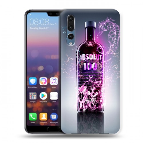 Дизайнерский силиконовый с усиленными углами чехол для Huawei P20 Pro Absolut