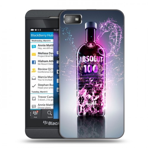 Дизайнерский пластиковый чехол для BlackBerry Z10 Absolut