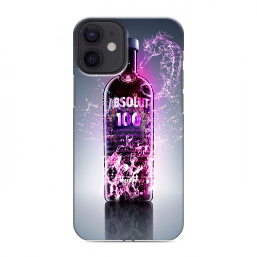 Дизайнерский силиконовый с усиленными углами чехол для Iphone 12 Mini Absolut