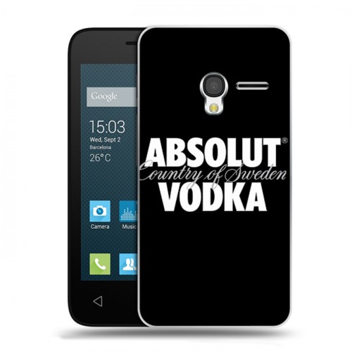 Дизайнерский пластиковый чехол для Alcatel One Touch Pixi 3 (4.5) Absolut
