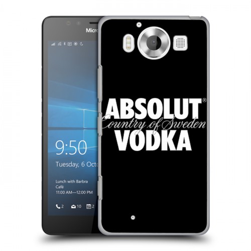 Дизайнерский пластиковый чехол для Microsoft Lumia 950 Absolut