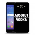 Дизайнерский пластиковый чехол для Huawei Y3 (2017) Absolut