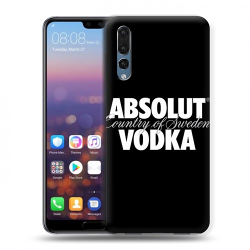 Дизайнерский силиконовый с усиленными углами чехол для Huawei P20 Pro Absolut