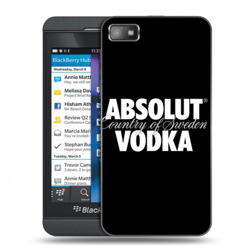 Дизайнерский пластиковый чехол для BlackBerry Z10 Absolut