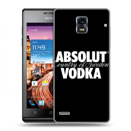 Дизайнерский пластиковый чехол для Huawei Ascend P1 Absolut