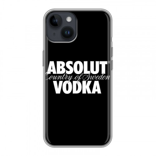 Дизайнерский пластиковый чехол для Iphone 14 Absolut