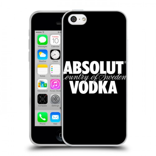 Дизайнерский пластиковый чехол для Iphone 5c Absolut