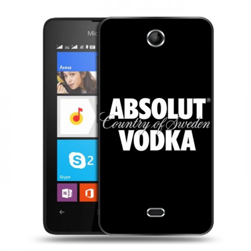 Дизайнерский силиконовый чехол для Microsoft Lumia 430 Dual SIM Absolut