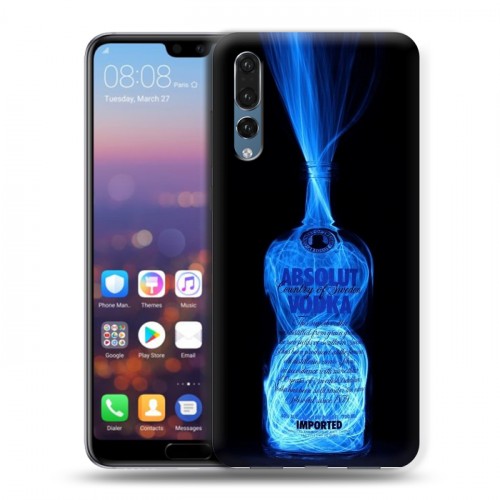 Дизайнерский силиконовый с усиленными углами чехол для Huawei P20 Pro Absolut