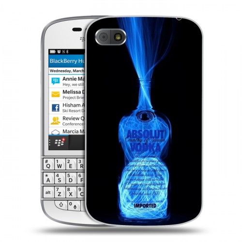 Дизайнерский пластиковый чехол для BlackBerry Q10 Absolut
