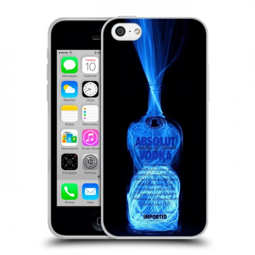 Дизайнерский пластиковый чехол для Iphone 5c Absolut