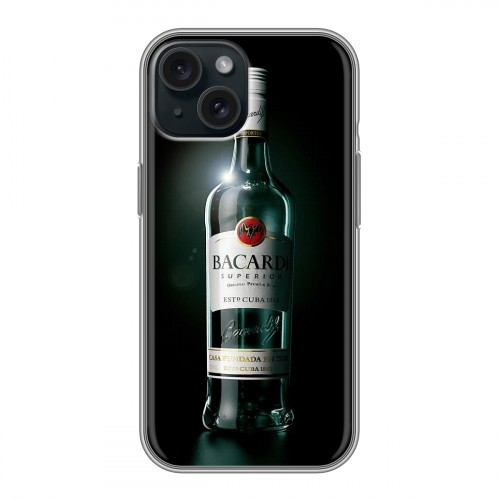 Дизайнерский пластиковый чехол для Iphone 15 Bacardi