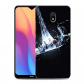 Дизайнерский силиконовый с усиленными углами чехол для Xiaomi RedMi 8A Bacardi