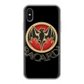 Дизайнерский силиконовый чехол для Iphone x10 Bacardi