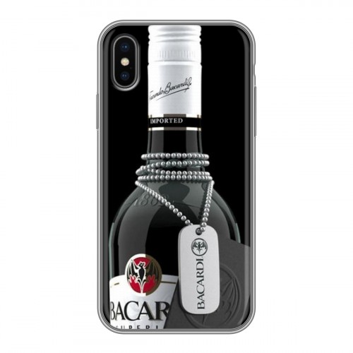 Дизайнерский силиконовый чехол для Iphone x10 Bacardi