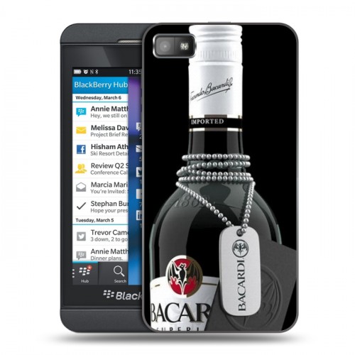 Дизайнерский пластиковый чехол для BlackBerry Z10 Bacardi
