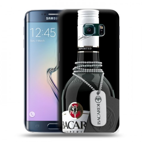 Дизайнерский пластиковый чехол для Samsung Galaxy S6 Edge Bacardi