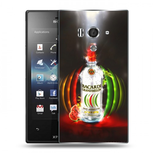 Дизайнерский пластиковый чехол для Sony Xperia acro S Bacardi