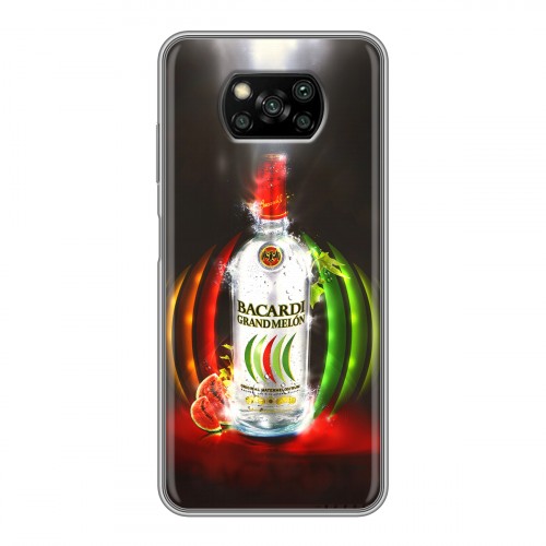 Дизайнерский силиконовый с усиленными углами чехол для Xiaomi Poco X3 Bacardi