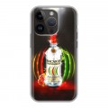 Дизайнерский силиконовый чехол для Iphone 14 Pro Bacardi