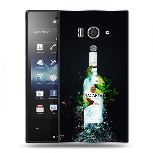 Дизайнерский пластиковый чехол для Sony Xperia acro S Bacardi