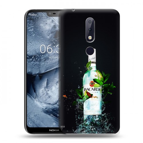 Дизайнерский пластиковый чехол для Nokia 6.1 Plus Bacardi