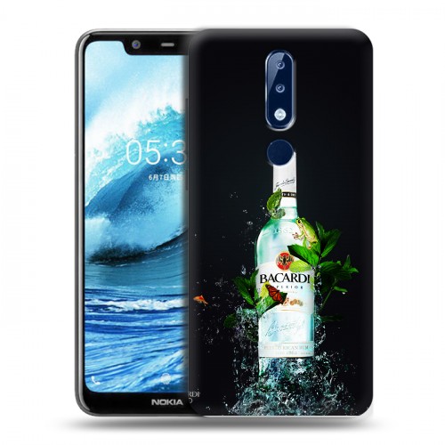 Дизайнерский силиконовый чехол для Nokia 5.1 Plus Bacardi