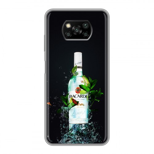 Дизайнерский силиконовый с усиленными углами чехол для Xiaomi Poco X3 Bacardi