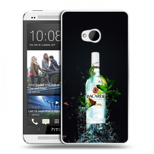 Дизайнерский пластиковый чехол для HTC One (M7) Dual SIM Bacardi