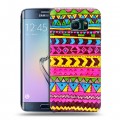 Дизайнерский пластиковый чехол для Samsung Galaxy S6 Edge Узоры абстракционизма