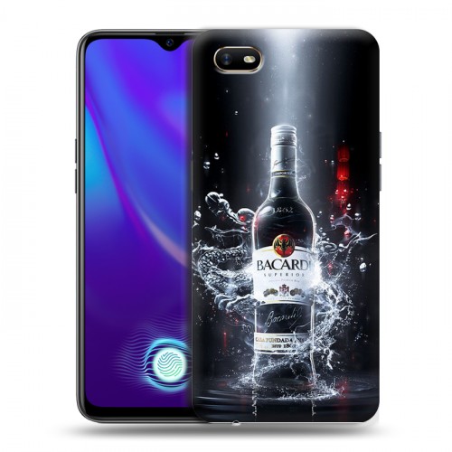 Дизайнерский силиконовый с усиленными углами чехол для OPPO A1k Bacardi