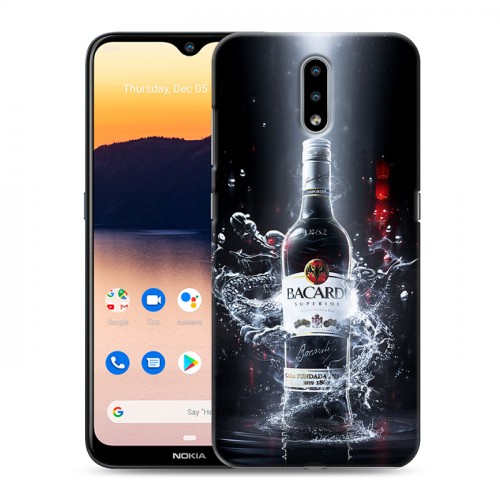 Дизайнерский силиконовый с усиленными углами чехол для Nokia 2.3 Bacardi