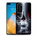 Дизайнерский силиконовый с усиленными углами чехол для Huawei P40 Bacardi