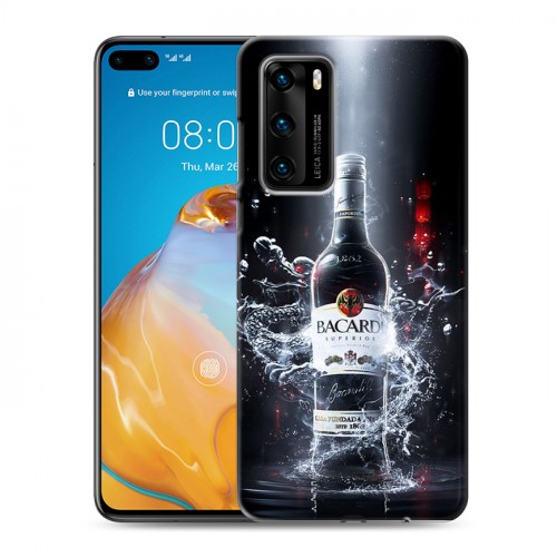 Дизайнерский силиконовый с усиленными углами чехол для Huawei P40 Bacardi