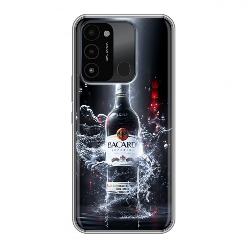 Дизайнерский силиконовый с усиленными углами чехол для Tecno Spark Go 2022 Bacardi