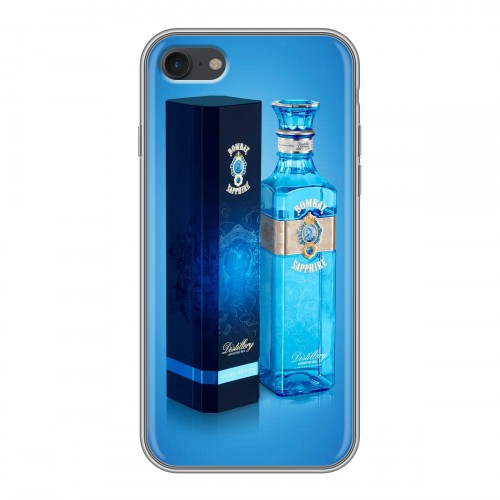 Дизайнерский силиконовый чехол для Iphone 7 Bombay Sapphire