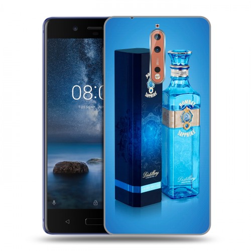 Дизайнерский пластиковый чехол для Nokia 8 Bombay Sapphire