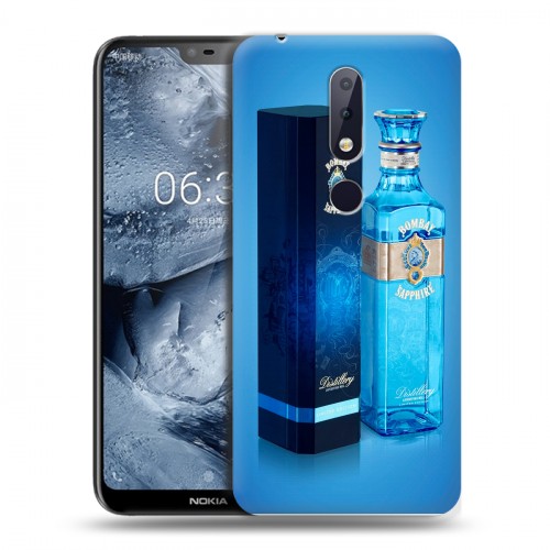 Дизайнерский пластиковый чехол для Nokia 6.1 Plus Bombay Sapphire