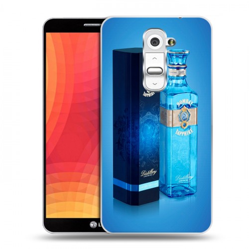 Дизайнерский пластиковый чехол для LG Optimus G2 Bombay Sapphire