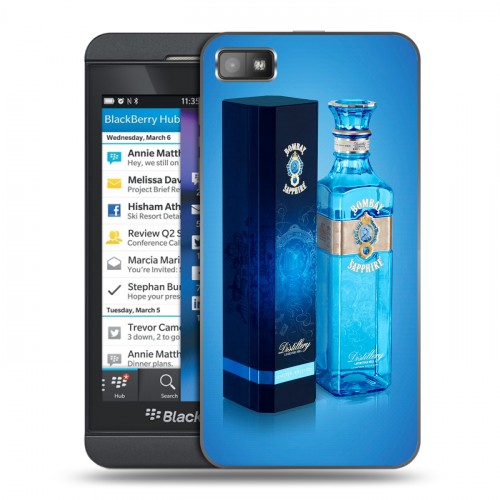 Дизайнерский пластиковый чехол для BlackBerry Z10 Bombay Sapphire