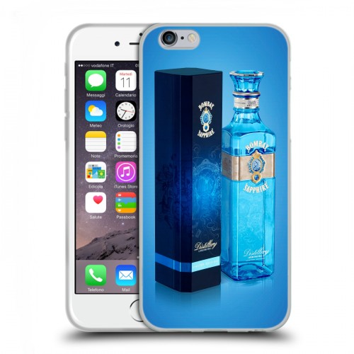 Дизайнерский пластиковый чехол для Iphone 6/6s Bombay Sapphire