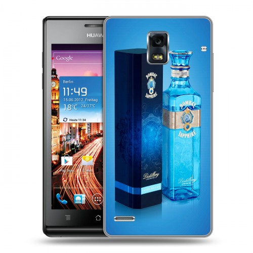 Дизайнерский пластиковый чехол для Huawei Ascend P1 Bombay Sapphire