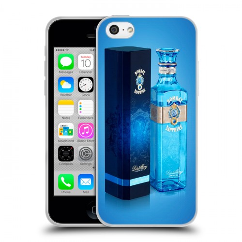 Дизайнерский пластиковый чехол для Iphone 5c Bombay Sapphire