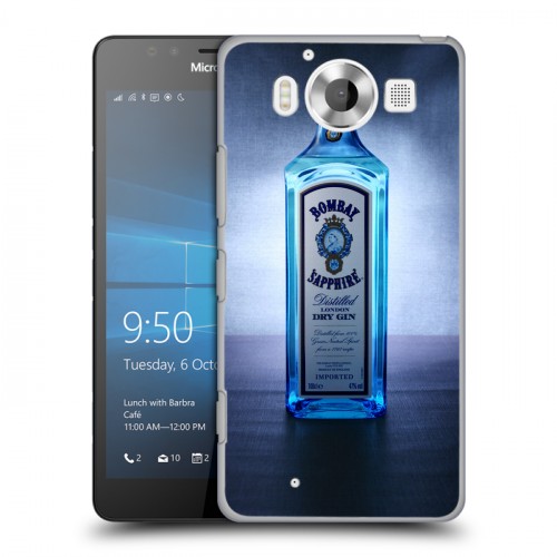 Дизайнерский пластиковый чехол для Microsoft Lumia 950 Bombay Sapphire