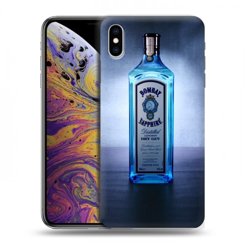 Дизайнерский силиконовый чехол для Iphone Xs Max Bombay Sapphire